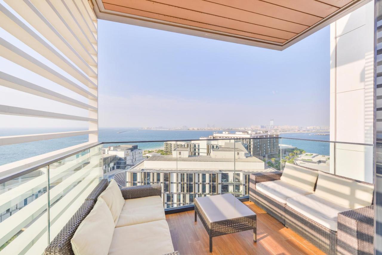 Posh 2 Bedroom Oceanfront Apt In The Heart Of Bluewaters Island 迪拜 外观 照片